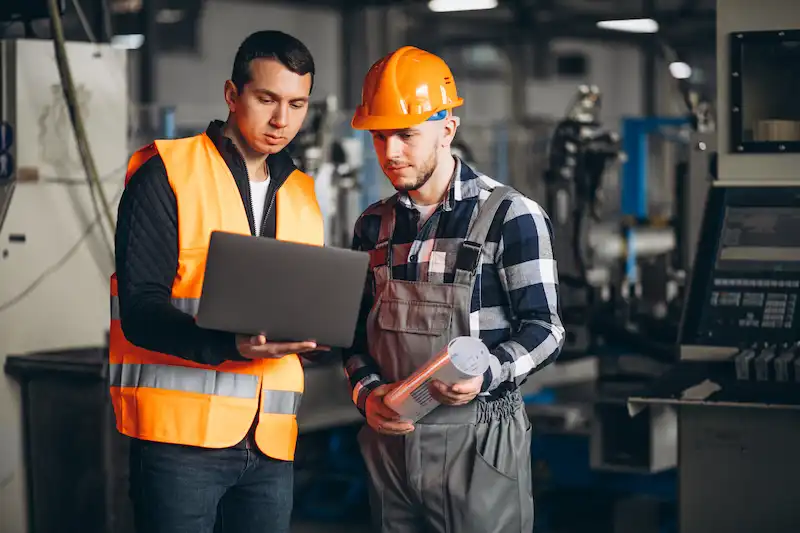 Sinais para trocar as conexões industriais